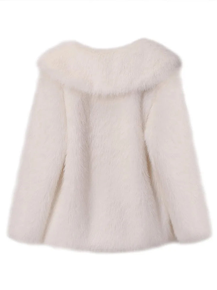 Drune - Schlanker Faux Fur Mantel
