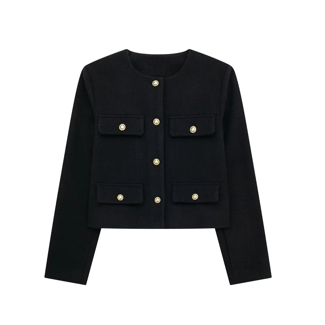Drune - Trendy Geknöpfter Kurzblazer