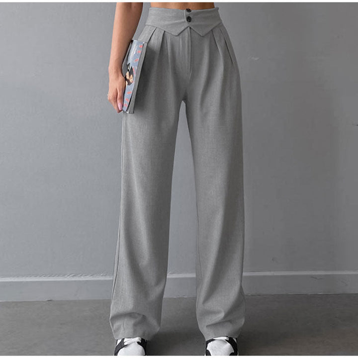 Drune | Stilvolle High-Waist-Hose mit Falten