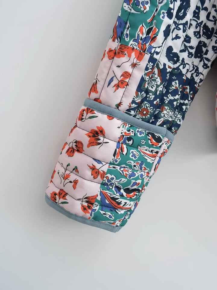 Drune | Wintermantel mit Blumenmuster