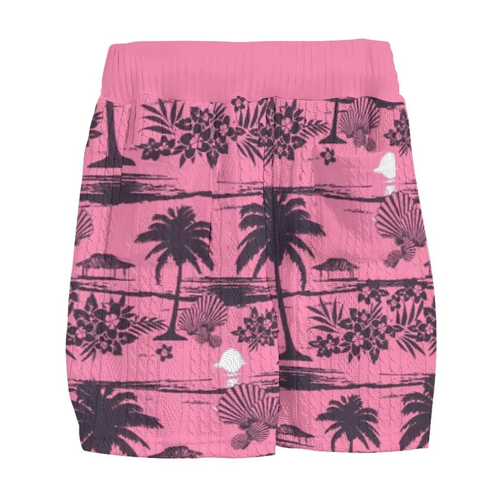 Drune Set - Rosa Palmen - Jacquard - Sommer