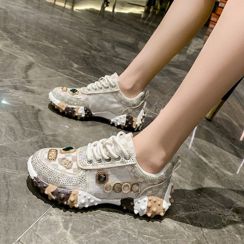 Damen Straßendiamant Schuhe Für Stylisches Tragen
