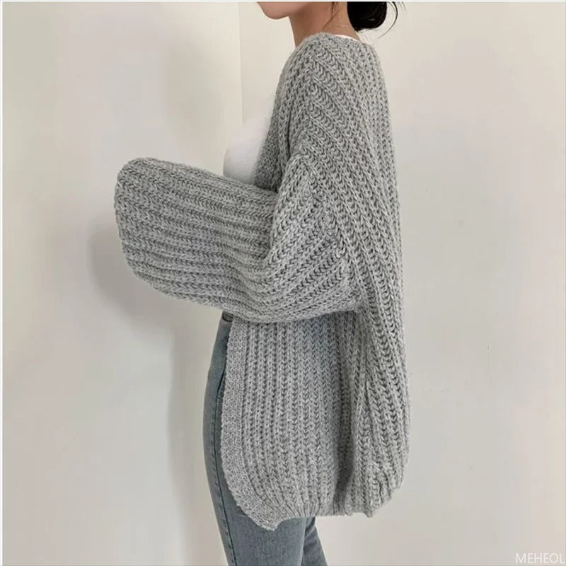 Drune | Oversized chunky knit cardigan