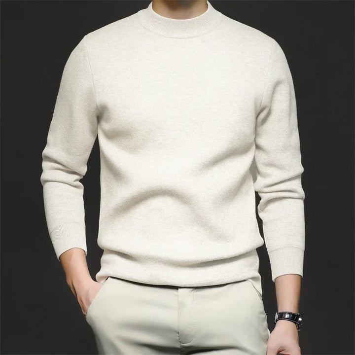 Drune | Klassischer Strickpullover Rundhals Zeitloses und Elegantes Aussehen