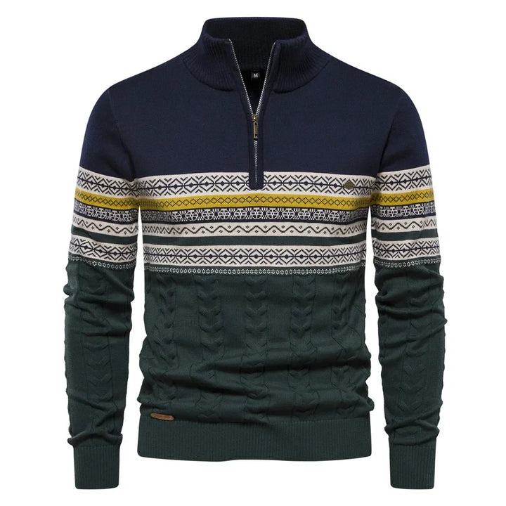 Drune - Wärmender Strickpullover mit Halbem Rollkragen