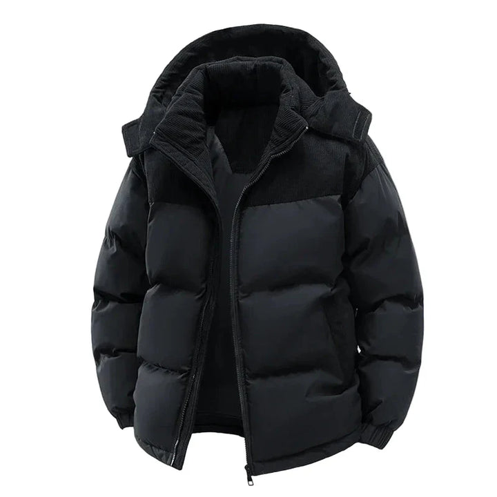 Drune | Winter Steppjacke mit Kapuze - Modische Outdoorjacke für kalte Tage