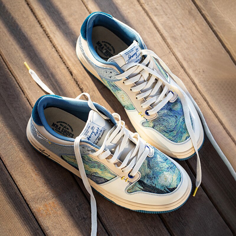 Drune | Gogh Starry Night Inspirierte Sneakers