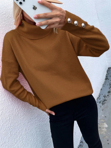 Drune | Lässiger Strickpullover mit Hohem Kragen