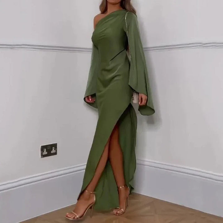 Drune | Elegantes Langes Abendkleid In Grün