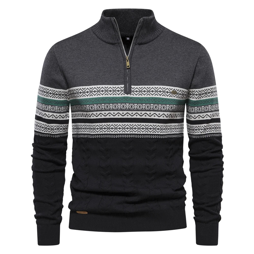 Drune - Pullover mit Retro-Muster