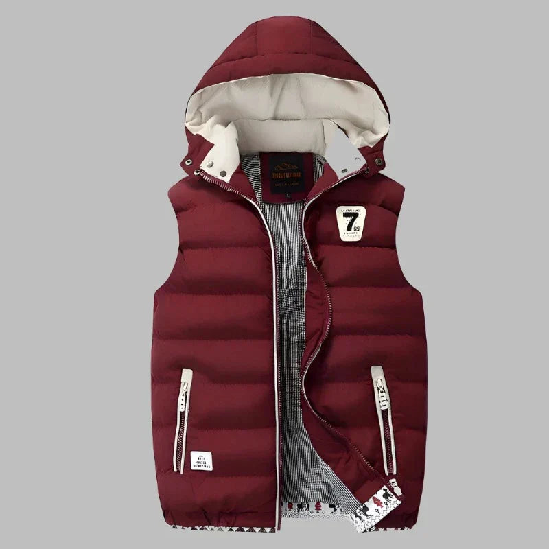 Drune | Bequeme Wattierte Kapuzenjacke mit Reißverschluss und Taschen