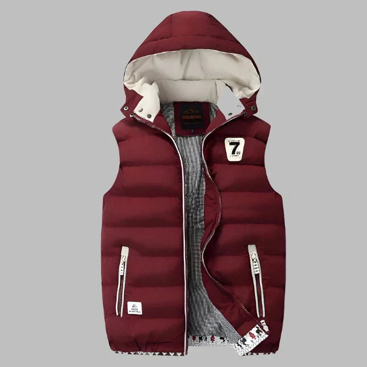 Drune | Bequeme Wattierte Kapuzenjacke mit Reißverschluss und Taschen
