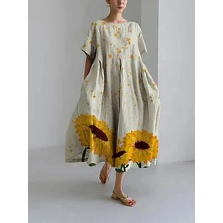 Premium bedrucktes Maxikleid