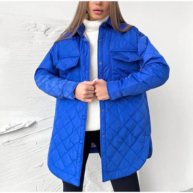 Drune | Klassisch gesteppte Jacke mit Druckknöpfen