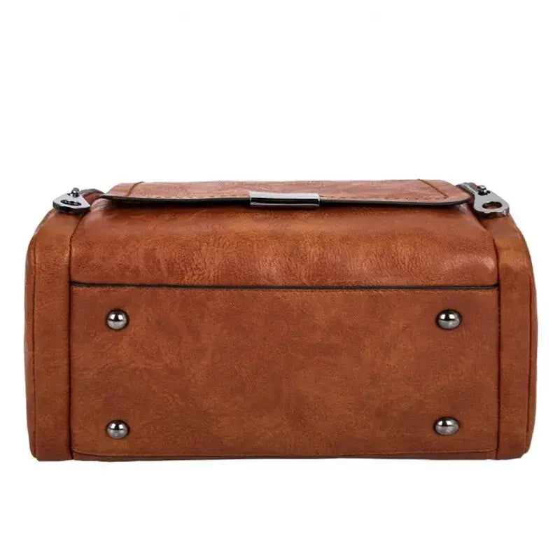 Drune | Geräumige Handtasche Aus Weichem mit Riemen und Reißverschluss