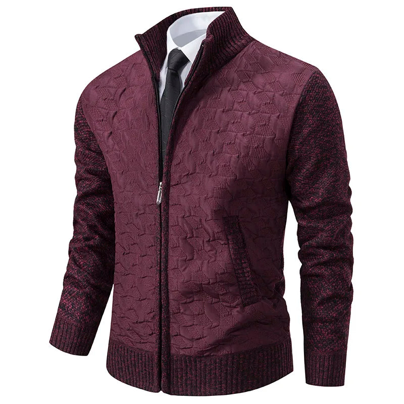 Drune | Strickjacke mit Gepolsterter Front Warm und Modern Perfekt Für Den Alltag