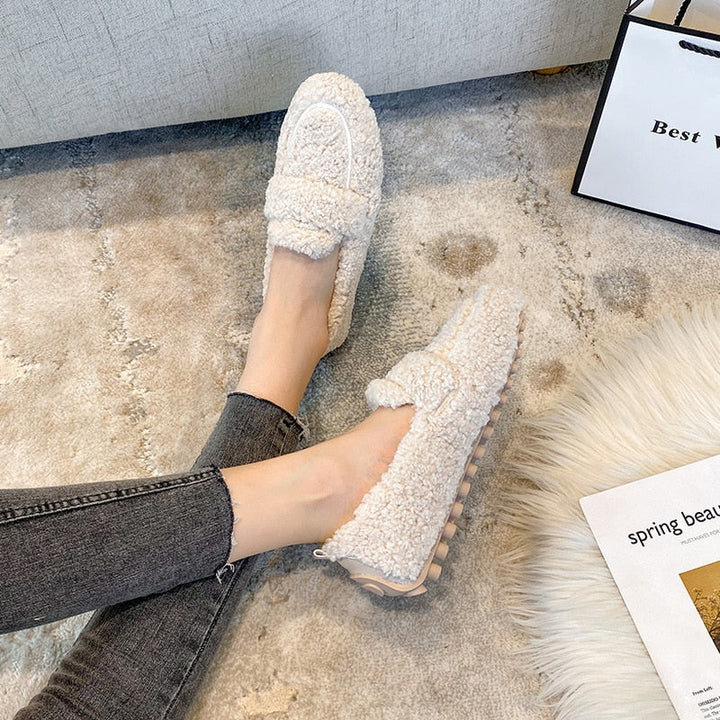 Drune | Bequeme Plüsch Hausschuhe Schuhe