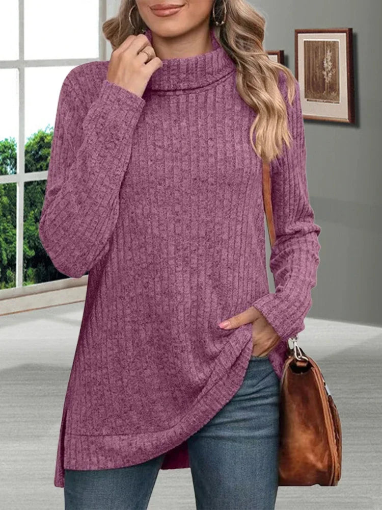 Drune | Warmer gestreifter Rollkragenpullover