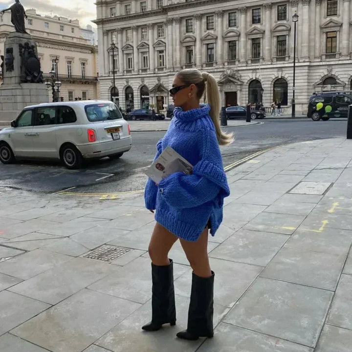 Drune | Oversized Sweatshirt Mit Rollkragen
