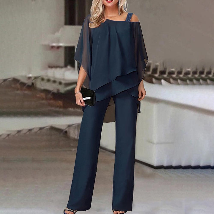 Drune | Zweiteiler Satz Eleganter Zweiteiler Mit Cold Shoulder