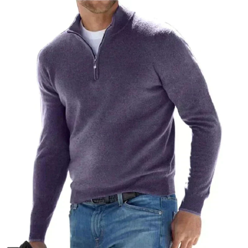 Drune | Polo - Modischer Reißverschluss-Pullover für Männer