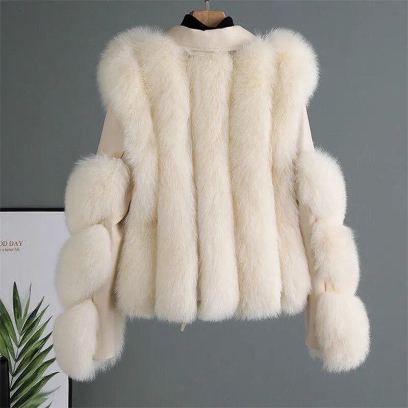Drune™ - Luxus Leder Pelz Jacke [Letzter Tag Rabatt]