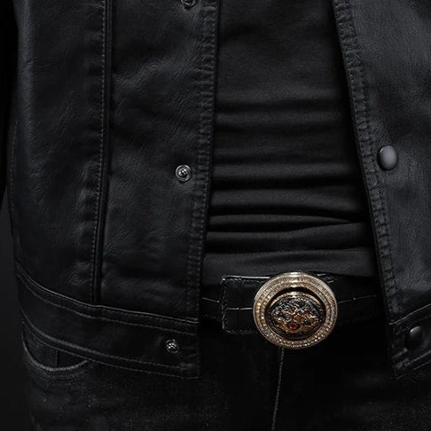 Drune | Jacke im Moto-Stil - Zeitlose moderne Freizeit- und Alltagsjacke