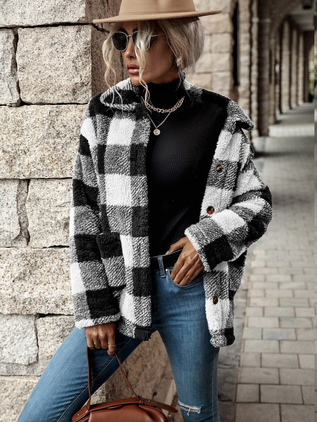 Drune | Flanelljacke mit Knöpfen für Damen