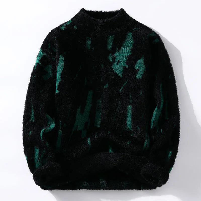 Drune | Weiche Strickjacke mit Abstraktem Muster Wollmix Warm und Stilvoll