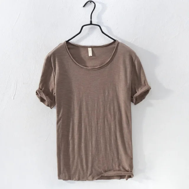 Drune | Herren Slim Fit Baumwoll T-shirt