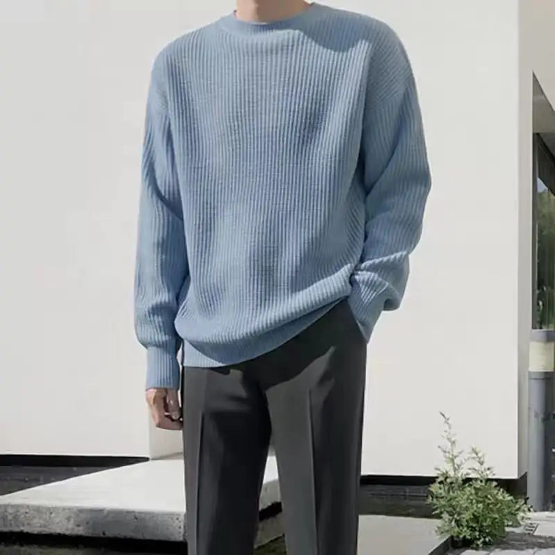 Drune - Herren Slim Fit Wollpullover für den Herbst
