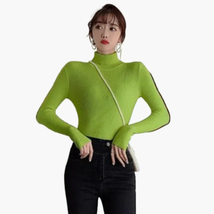 Drune | Rollkragenpullover Gerippt Basic Langarm - Vielseitiger Herbst & Winter Look