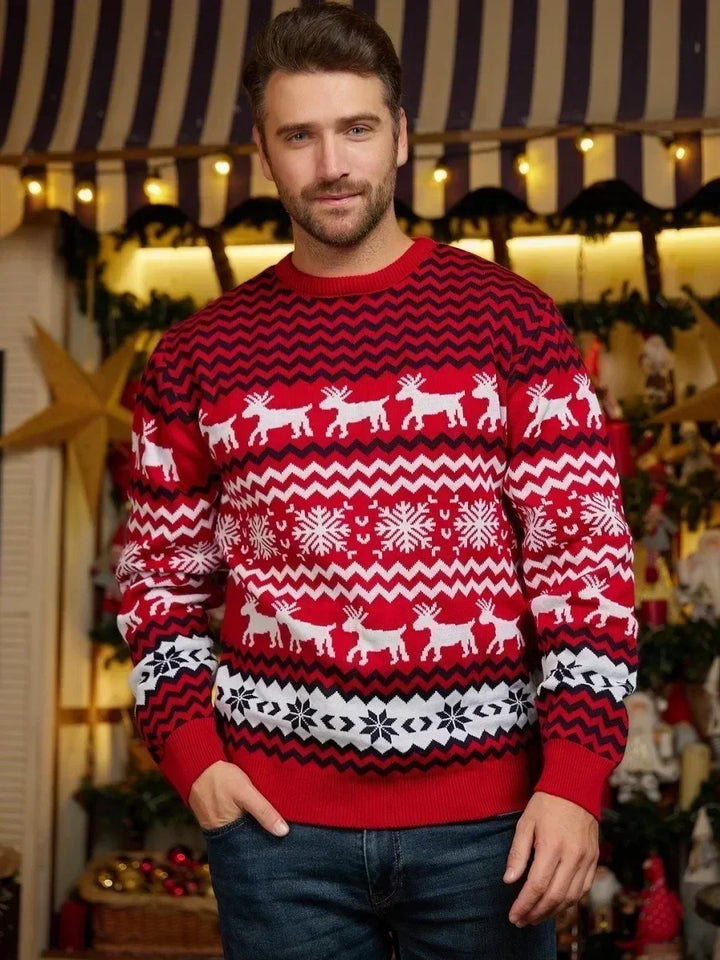 Drune - Hässlicher Weihnachtspulli - Gemütlicher Strickpullover im skandinavischen Stil