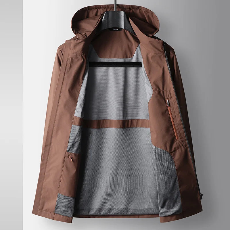 Drune | Wasserdichte Herrenjacke mit Kapuze