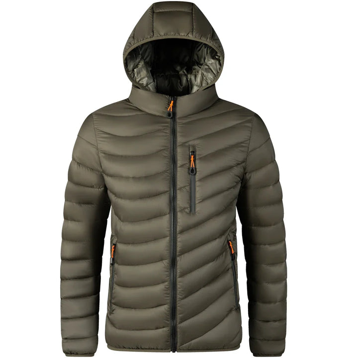 Drune | Leichtgewichtige Pufferjacke mit Kapuze Polyester Warm und Praktisch
