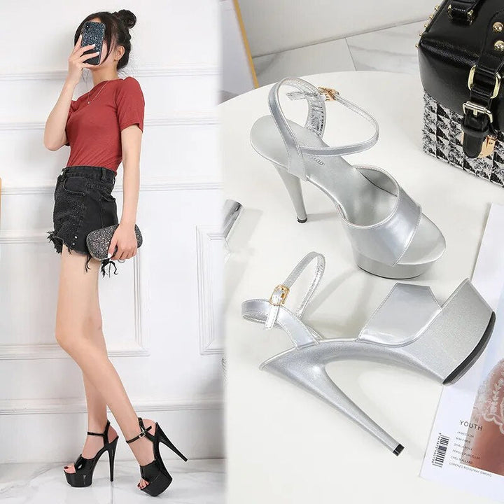 Drune | Linger Like A Tattoo Kiss Pump Sandalen