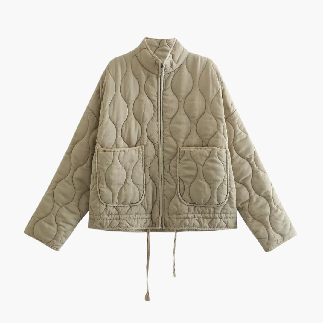 Drune | Oversize Steppjacke mit Taschen und Reißverschluss - Modische Winterjacke 2024