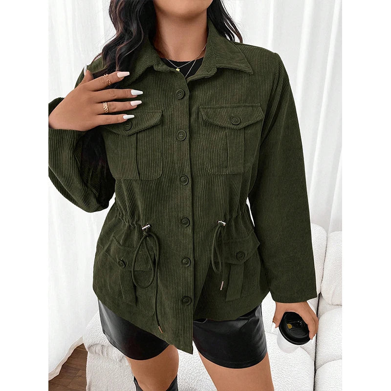 Drune | Cordjacke mit Taschen für Damen