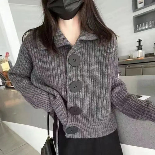Drune | Elegante Strickjacke mit Knopfverschluss