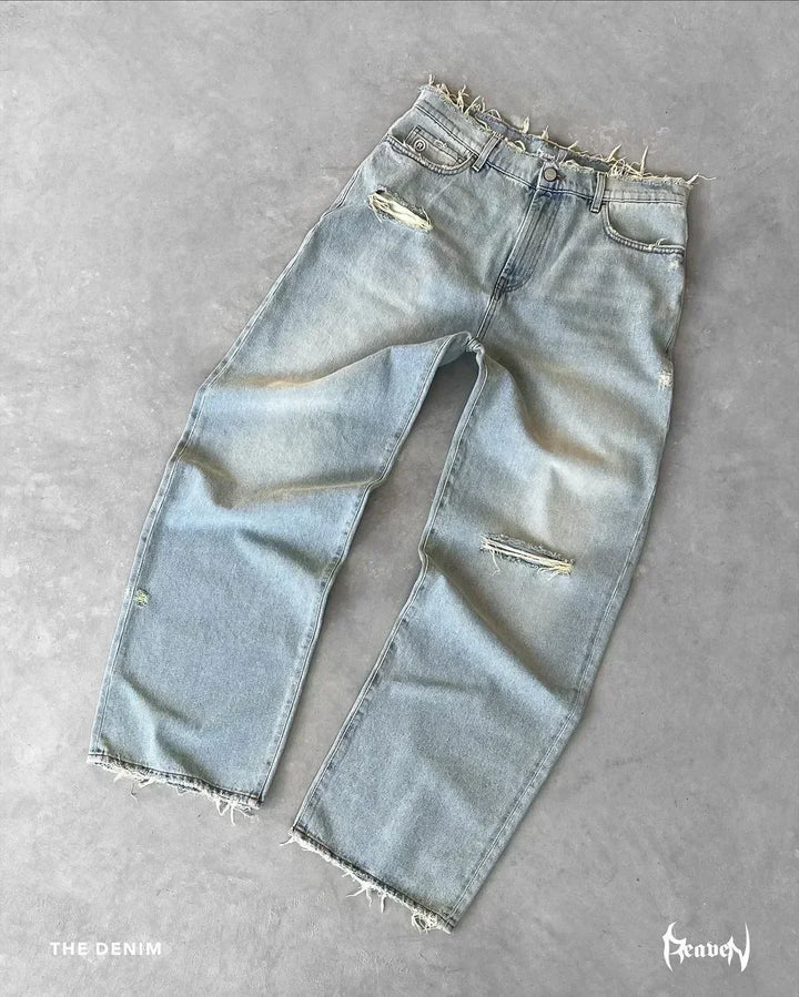 Drune | Amerikanische Gewaschene Retro Jeans Für Männer