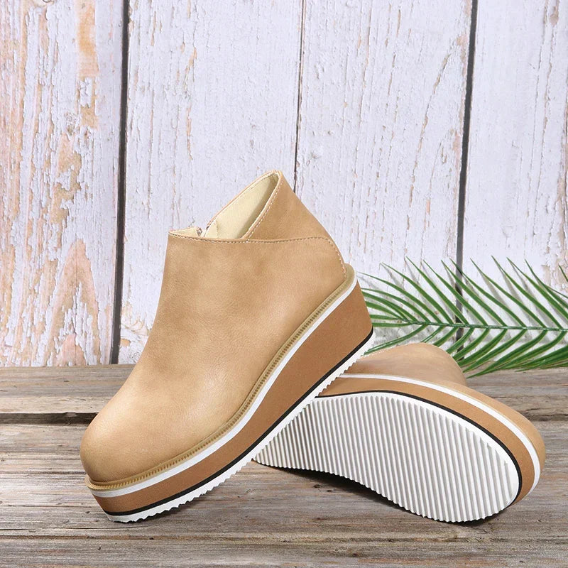 Drune | Stilvolle Stiefeletten mit Zipper und Plateau