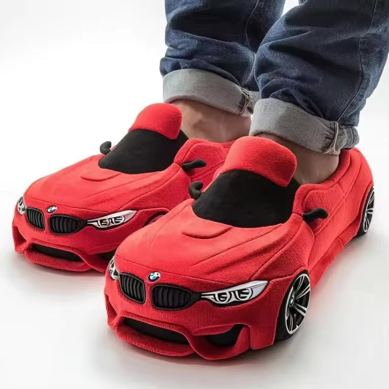 Drune | Auto Inspiriert Gestaltung Pantoffeln mit Rutschfester Sohle für Maximalen Komfort