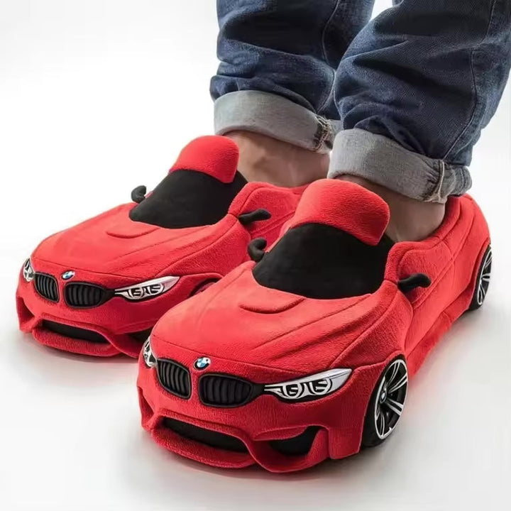 Damen Pantoffeln mit Auto-Inspiriertem Design & Rutschfester Sohle | Drune