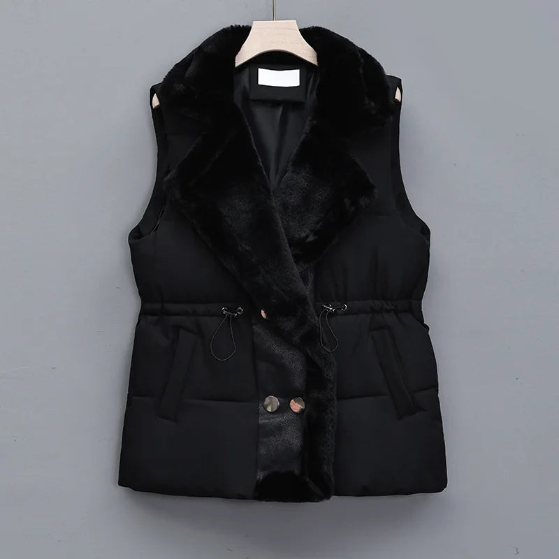 Drune | Elegante Kunstfellweste für Herbst und Winter