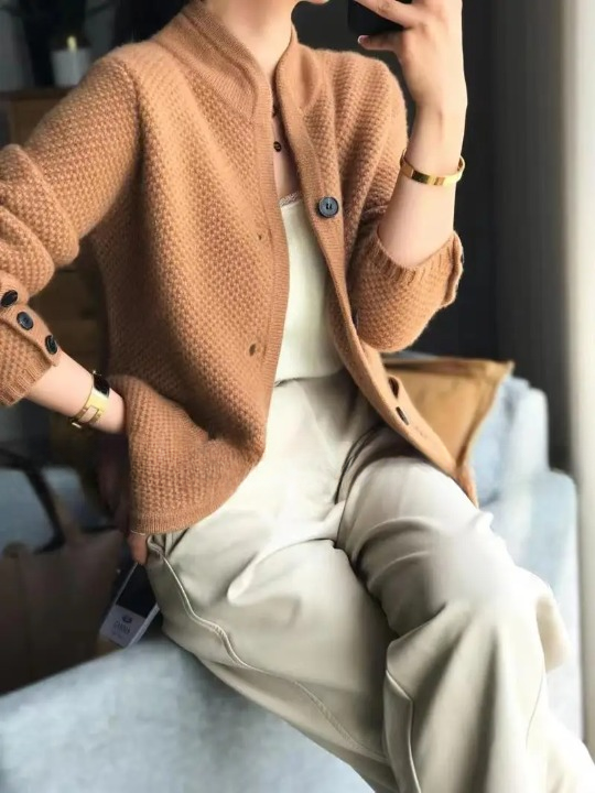 Drune | StrickStrickjacke Wollmischung V-Ausschnitt Knöpfe Und Fronttaschen Langarm