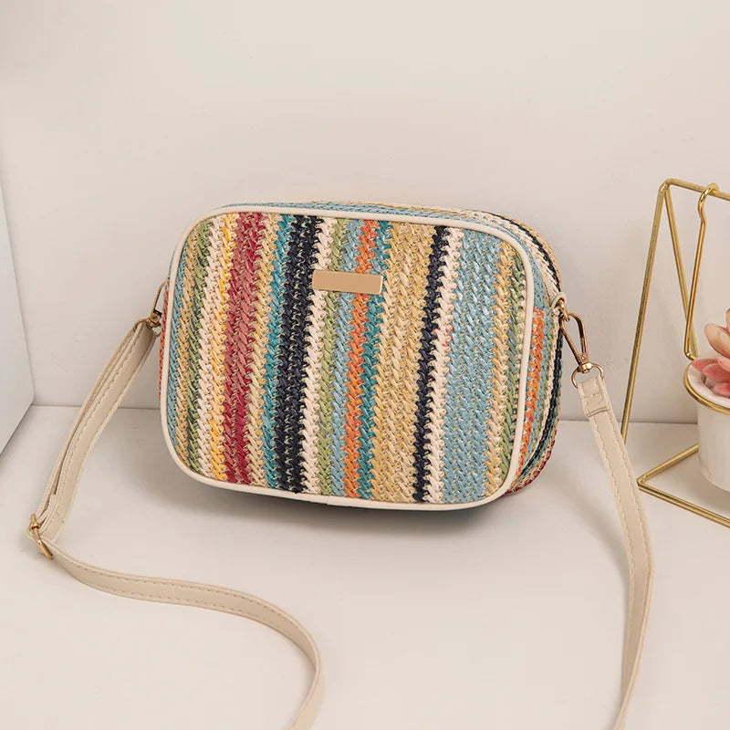 Drune | Moderne, Sommerliche, Elegante, Mehrfarbige Umhängetasche Für Damen