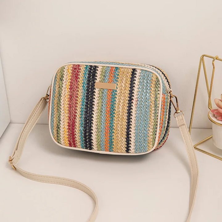 Drune | Moderne, Sommerliche, Elegante, Mehrfarbige Umhängetasche Für Damen