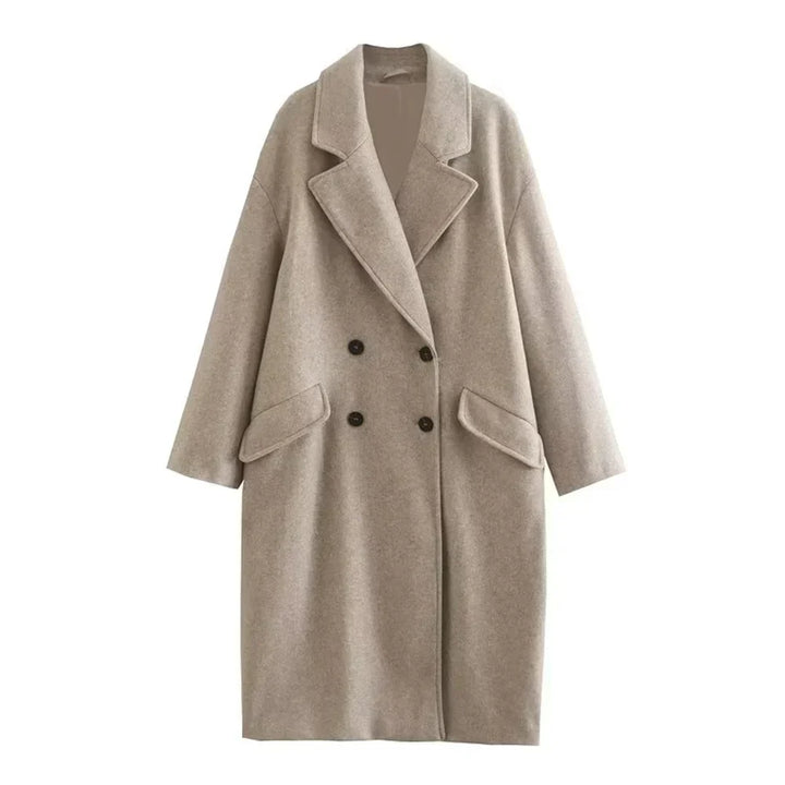 Drune | Gebrüstete Übergroße Wolljacke - Zeitloser Stil - Warm und Schick
