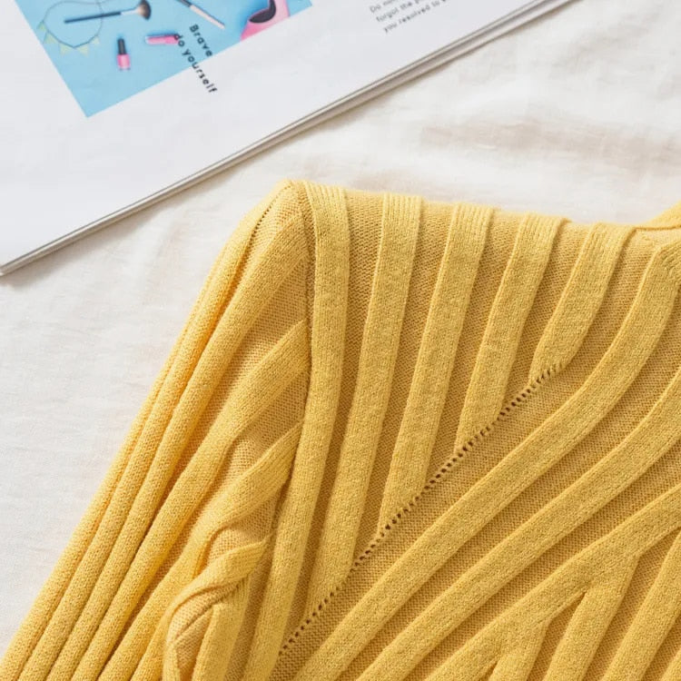 Drune | Damen Strickpullover mit Rollkragen und langen Ärmeln