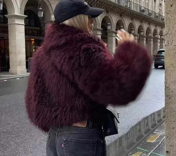 Drune | Schicke Jacke mit flauschigem Fell
